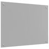 vidaXL K&uuml;chenr&uuml;ckwand Hellgrau 80 x 60 cm Geh&auml;rtetes Glas