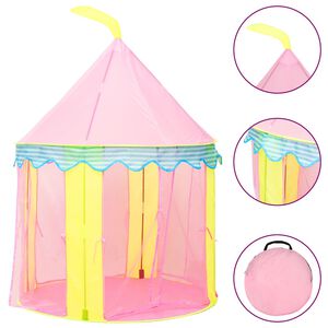 vidaXL Spielzelt f&uuml;r Kinder Rosa 100x100x127 cm