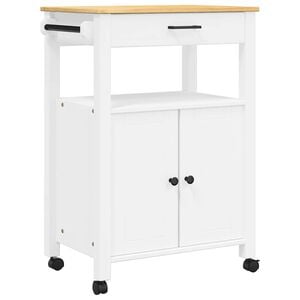 vidaXL K&uuml;chenwagen MONZA 60x40x88,5 cm Massivholz Kiefer