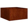 vidaXL Pflanzk&uuml;bel Rostig 80x80x40 cm Wetterfester Stahl