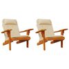 vidaXL Adirondack-Auflagen 2 Stk. Beige Oxford-Gewebe