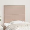 vidaXL Kopfteil Cappuccino 90x5x118/128 cm Kunstleder