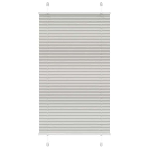 vidaXL Plissee Hellgrau 70x150 cm Stoffbreite 69,4 cm Polyester