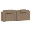 vidaXL Bett "Viana" mit Matratze Cappuccino-Braun 160x200 cm Kunstleder