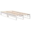 vidaXL Massivholzbett ohne Matratze Wei&szlig; 75x190 cm Kiefernholz