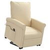 vidaXL Aufstehsessel Creme Stoff
