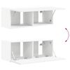 vidaXL TV-Schr&auml;nk 8 pcs Wei&szlig;