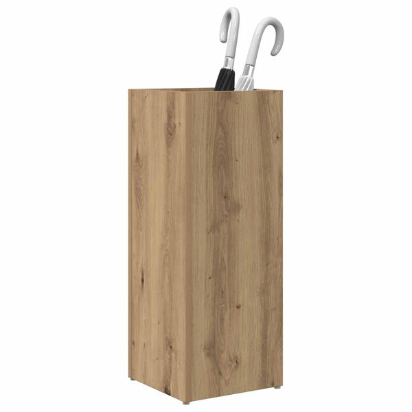 vidaXL Sonnenschirmhalter mit Speicher Artisan-Eiche 25 x 24,5 x 64 cm