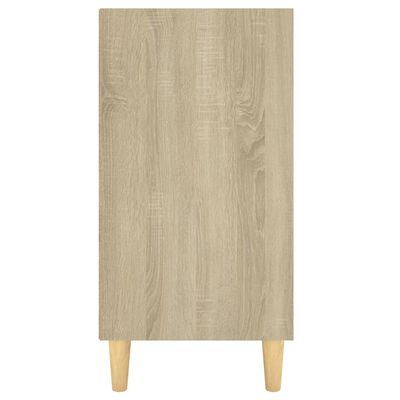 vidaXL Sideboard Weiß und Sonoma-Eiche 103,5x35x70 cm Holzwerkstoff