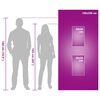 vidaXL Sporthandtuch Set 3 pcs Lila Polyester und Polyamid