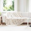 vidaXL Kunstfell Kaninchenfell Decke 4 pcs Wei&szlig; 220 x 240 cm Polyester