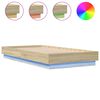 vidaXL Bettgestell mit LED Sonoma-Eiche 75x190 cm