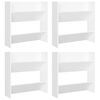 vidaXL Wand-Schuhschränke 4 Stk. Weiß 60x18x60 cm Holzwerkstoff