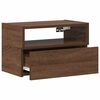 vidaXL Wand-Nachttische 2 Stk. Braun Eichen-Optik 45x26x28,5 cm