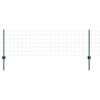 vidaXL Zaun mit Pfosten Gr&uuml;n 0,6 x 10 m Stahl und PVC