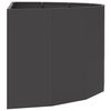 vidaXL Pflanzk&uuml;bel Schwarz 120 x 60 x 50 cm Stahl