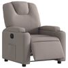 vidaXL Relaxsessel Elektrisch Taupe Stoff