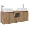 vidaXL Badezimmerschrank-Set 3 Stk. Artisan-Eiche 53 x 35 x 63 cm