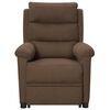 vidaXL Aufstehsessel Braun Stoff