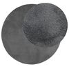 vidaXL Teppich OVIEDO Kurzflor Anthrazit &Oslash; 280 cm