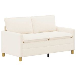 vidaXL Sofa Creme 156 x 81 x 87,5 cm Stoff