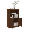 vidaXL Sideboard mit LED-Leuchten Braun Eichen-Optik 60,5x37x100 cm