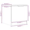 vidaXL Nachttische 2 Stk. Grau Sonoma 40x39x40 cm