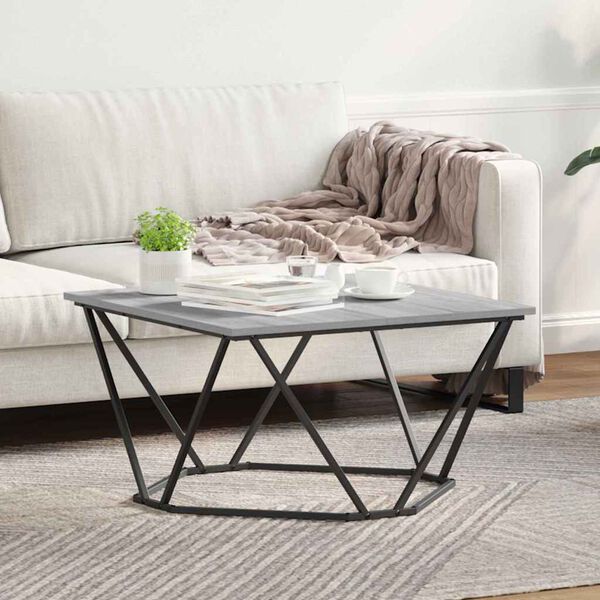 vidaXL Couchtisch Graues Sonoma 80 x 80 x 45 cm