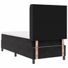 vidaXL Boxspringbett mit Matratze Schwarz 90 x 200 cm Samt