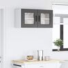 vidaXL K&uuml;chenschrank Kalmar Schwarz 80 x 31 x 40 cm Holzwerkstoff
