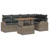 vidaXL Garten-Sofa-Set 6 Stk. Grau