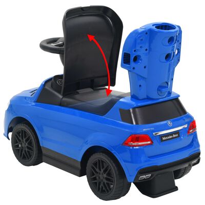 vidaXL Kinder-Aufsitzauto mit Schiebstange Mercedes Benz GLE63 Blau
