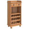vidaXL Weinschrank ASKIM Honigwachs 57 x 37 x 114 cm