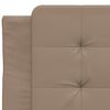 vidaXL Bettgestell ohne Matratze "Zadar" Cappuccino-Braun 90x200 cm Kunstleder