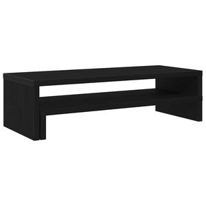vidaXL Monitorst&auml;nder Schwarz Eichen-Optik 54x22x15 cm Holzwerkstoff