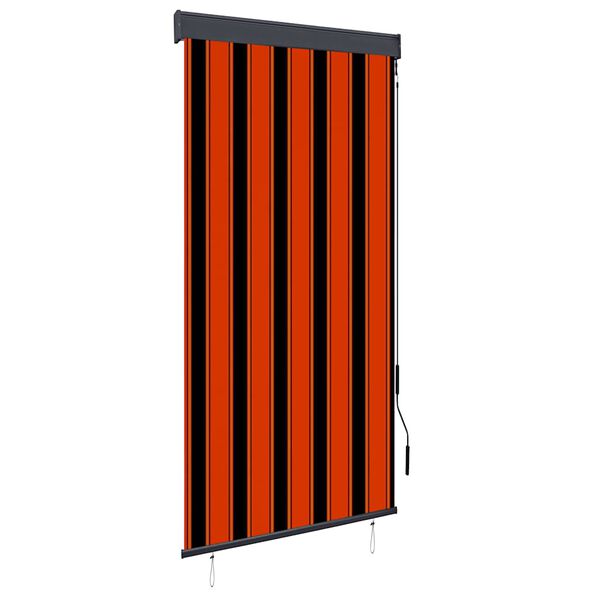 vidaXL Au&szlig;enrollo 100 x 250 cm Orange und Braun