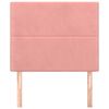 vidaXL Kopfteil Rosa 80x5x118/128 cm Samt
