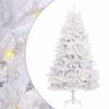 vidaXL K&uuml;nstlicher Weihnachtsbaum Wei&szlig; 240 cm PVC und Metall