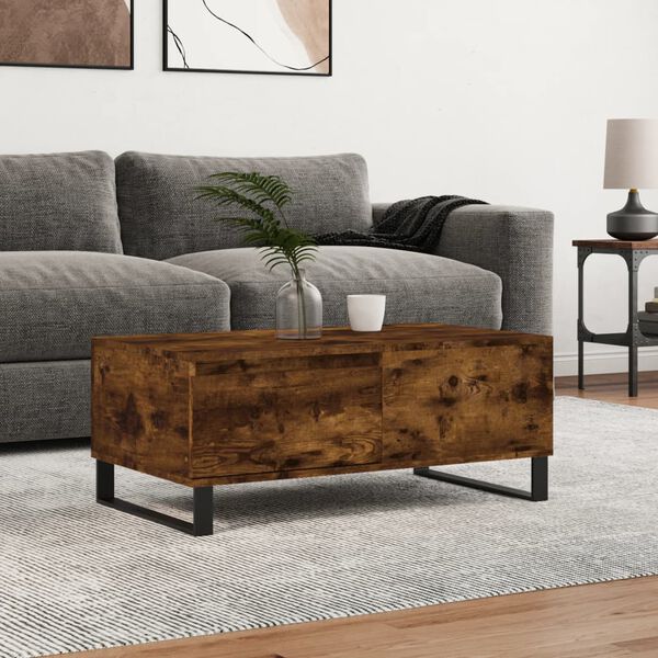 vidaXL Couchtisch R&auml;uchereiche 90x50x36,5 cm Holzwerkstoff