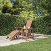vidaXL Adirondack-Gartentisch Braun 38x38x46 cm HDPE