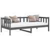 vidaXL Tagesbett Grau Massivholz Kiefer 90x200 cm
