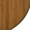 vidaXL Teppich Rund Braun 80 cm Bambus