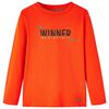 Kinder-Langarmshirt Hellorange 128