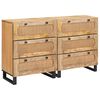 vidaXL Sideboard Braun Massivholz Mango