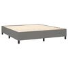 vidaXL Boxspringbettgestell Dunkelgrau 160x200 cm Stoff