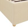 vidaXL Bettrahmen mit Matratze Creme 180 x 200 cm Stoff
