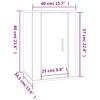 vidaXL TV-Wandschrank Sonoma-Eiche 40x34,5x60 cm