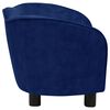 vidaXL Hundesofa Blau 66x43x40 cm Pl&uuml;sch