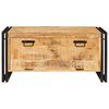 vidaXL Schuhschrank mit T&uuml;r Braun 90 x 38 x 45 cm Massivholz Mango
