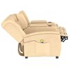vidaXL 4-Sitzer Massagesessel mit Getr&auml;nkehalter Creme